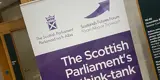 A roll up banner for The Scottish Parliaments Think Tank.